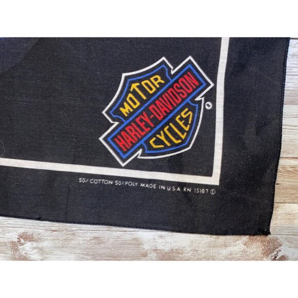 Harley-Davidson Eagle Bandana 100% Cotton Sink Your Claws Into Something Wild De - Picture 4 of 5